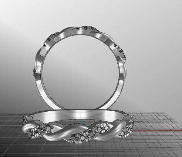 Twisted Wedding Band
