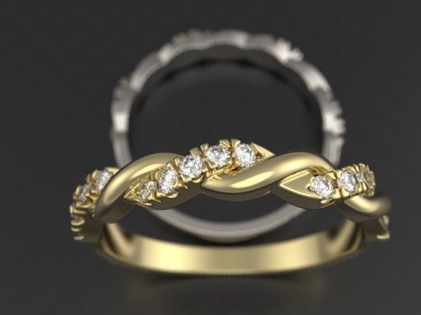 Twisted Wedding Band