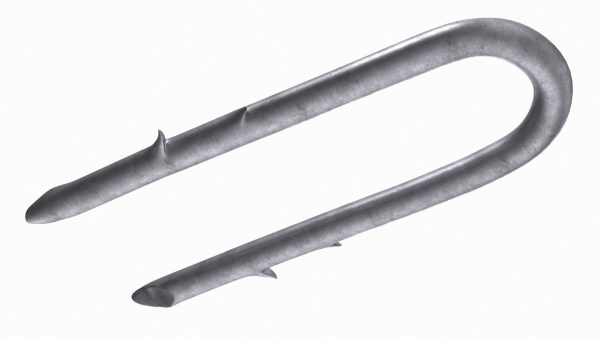 U-type Steel Nail with Flat Head Double Barbed