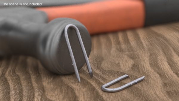U-type Steel Nail with Flat Head Double Barbed