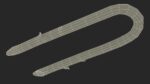 U-type Steel Nail with Flat Head Double Barbed