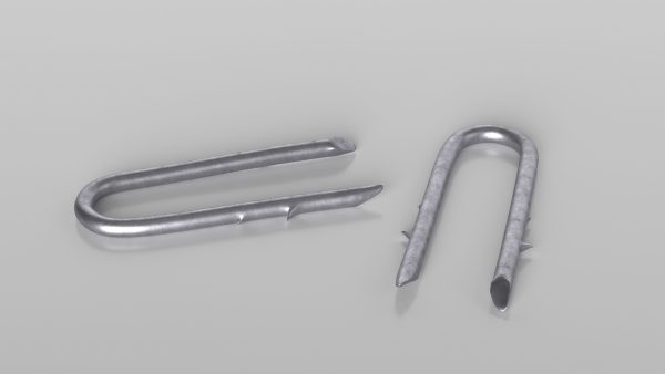 U-type Steel Nail with Flat Head Double Barbed