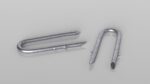 U-type Steel Nail with Flat Head Double Barbed