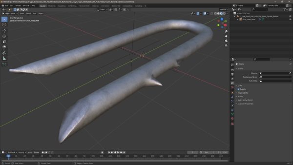 U-type Steel Nail with Flat Head Double Barbed