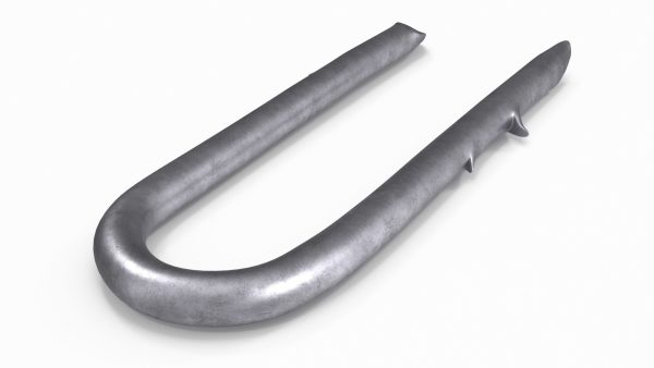 U-type Steel Nail with Flat Head Double Barbed