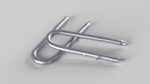 U-type Steel Nail with Flat Head Double Barbed