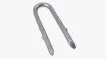 U-type Steel Nail with Flat Head Double Barbed