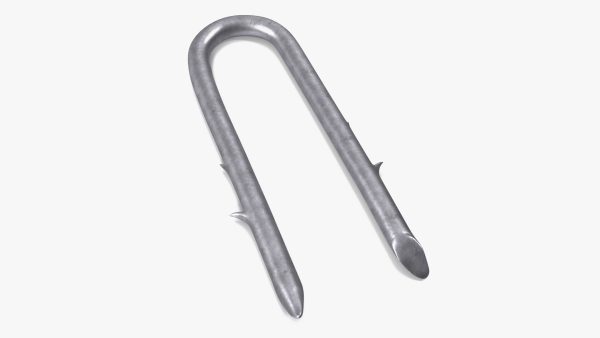 U-type Steel Nail with Flat Head Double Barbed