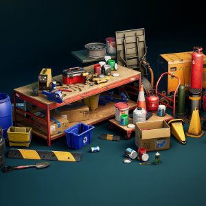 UE4 Realistic Garage Tools