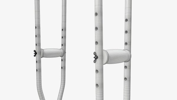 Underarm lightweight crutches