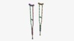 Underarm lightweight crutches