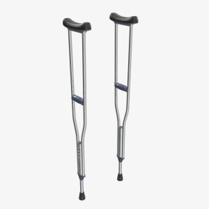 Underarm lightweight crutches