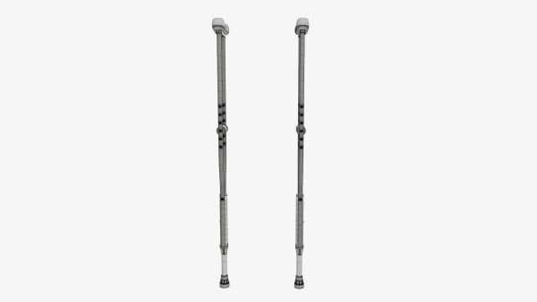 Underarm lightweight crutches