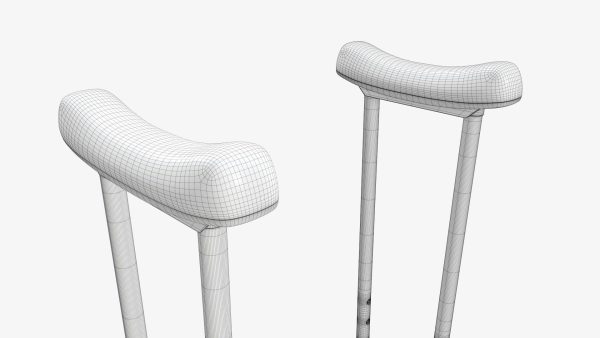 Underarm lightweight crutches