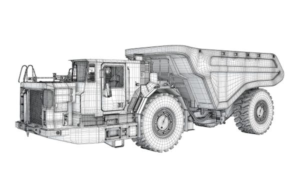 Underground Articulated Mining Truck