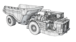 Underground Articulated Mining Truck