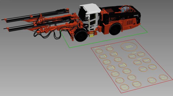 Underground Mining Drill Rigs DD422iE Rigged