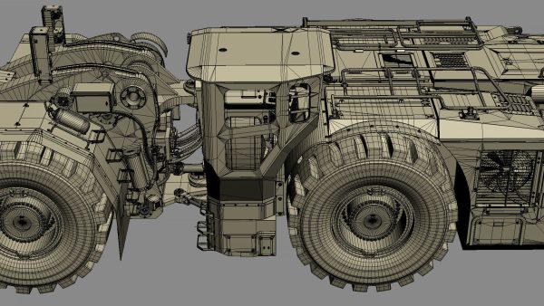 Underground Mining Loader LH621i Rigged