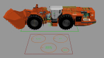 Underground Mining Loader LH621i Rigged