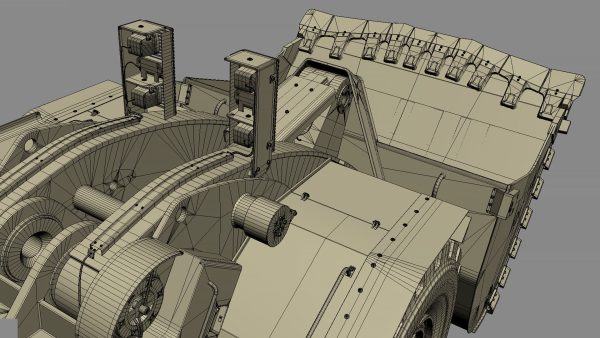 Underground Mining Loader LH621i Rigged