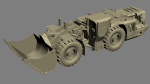 Underground Mining Loader LH621i Rigged