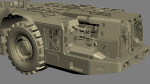 Underground Mining Loader LH621i Rigged