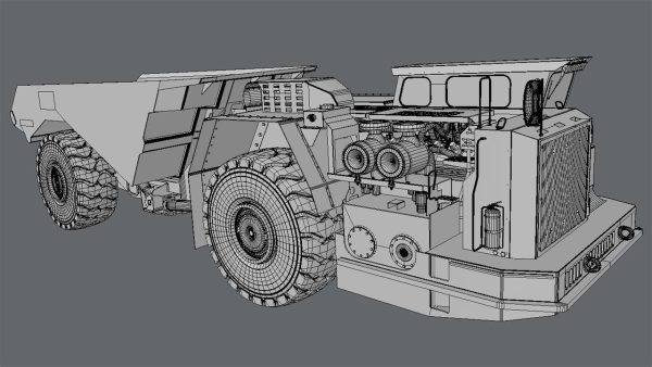 Underground Mining Truck Atlas Copco MT5020 model