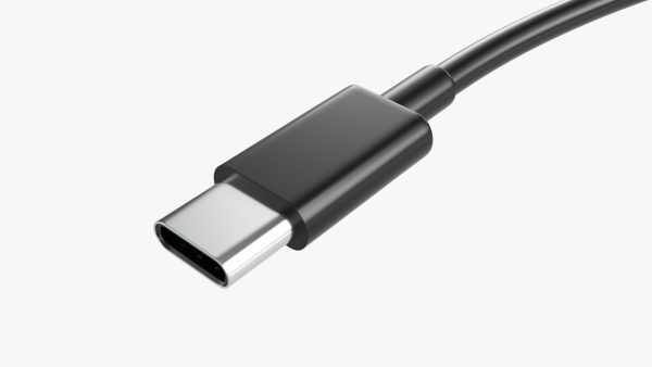 USB C cable double sided black