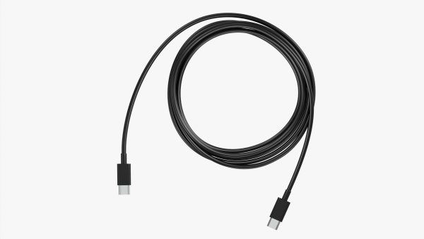 USB C cable double sided black