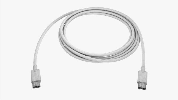 USB C cable double sided black