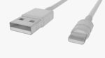 USB C lightning cables set black