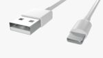USB C lightning cables set white