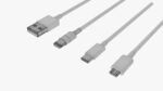 USB C lightning cables set white