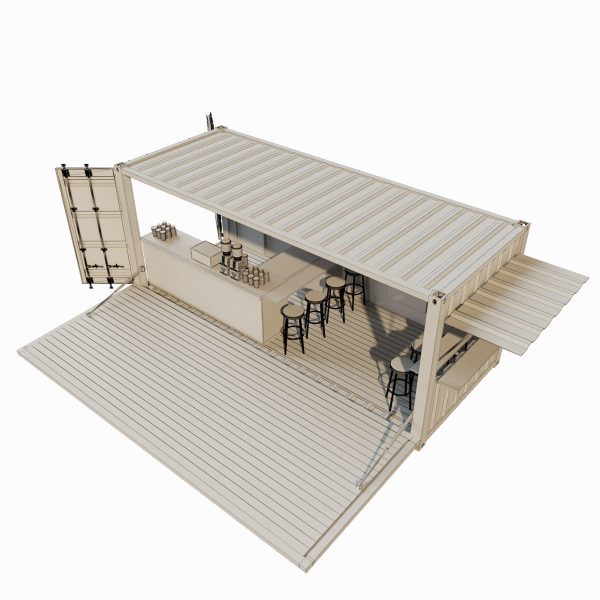 V2 Mobile shipping container restaurant Container Cafe
