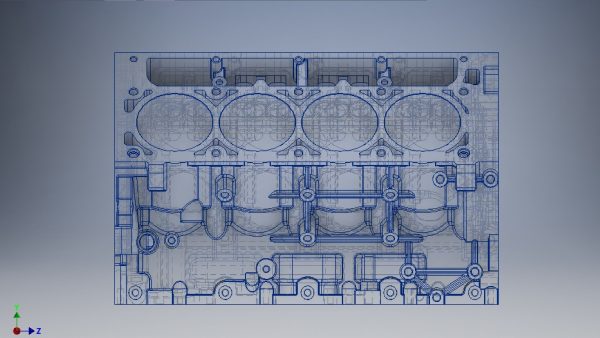 v8 engine block