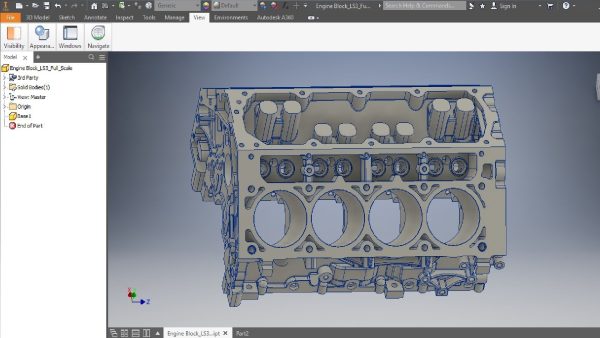 v8 engine block