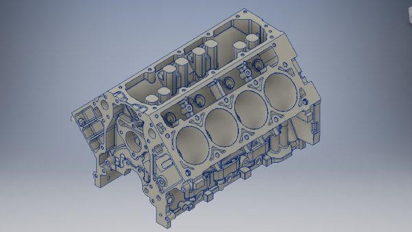 v8 engine block