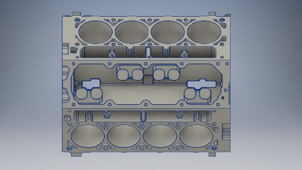 v8 engine block
