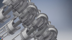 V8 Engine Crankshaft 3D model