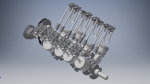 V8 Engine Crankshaft 3D model