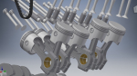 V8 Engine Crankshaft 3D model