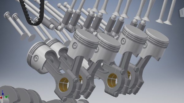 V8 Engine Crankshaft 3D model