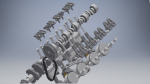 V8 Engine Crankshaft 3D model
