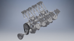V8 Engine Crankshaft 3D model