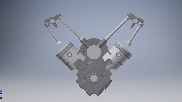 V8 Engine Crankshaft 3D model