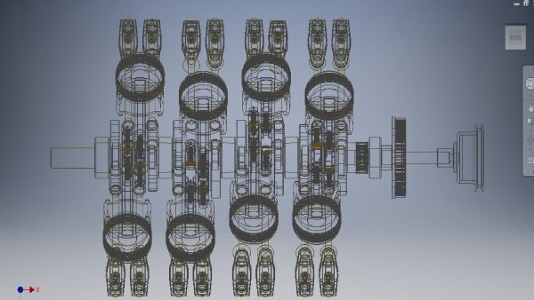 V8 Engine Crankshaft 3D model