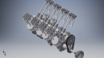 V8 Engine Crankshaft 3D model