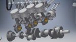 V8 Engine Crankshaft 3D model