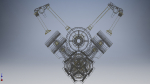 V8 Engine Crankshaft 3D model