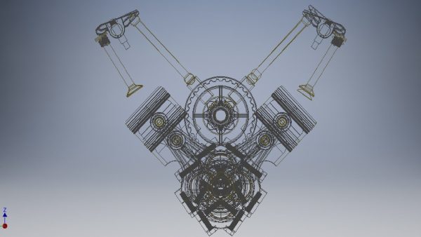 V8 Engine Crankshaft 3D model